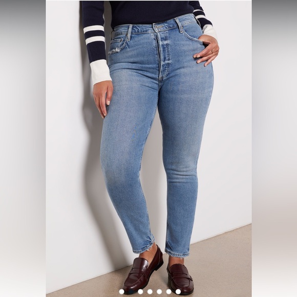 NWT Agolde Nico High Rise Slim - Picture 6 of 9